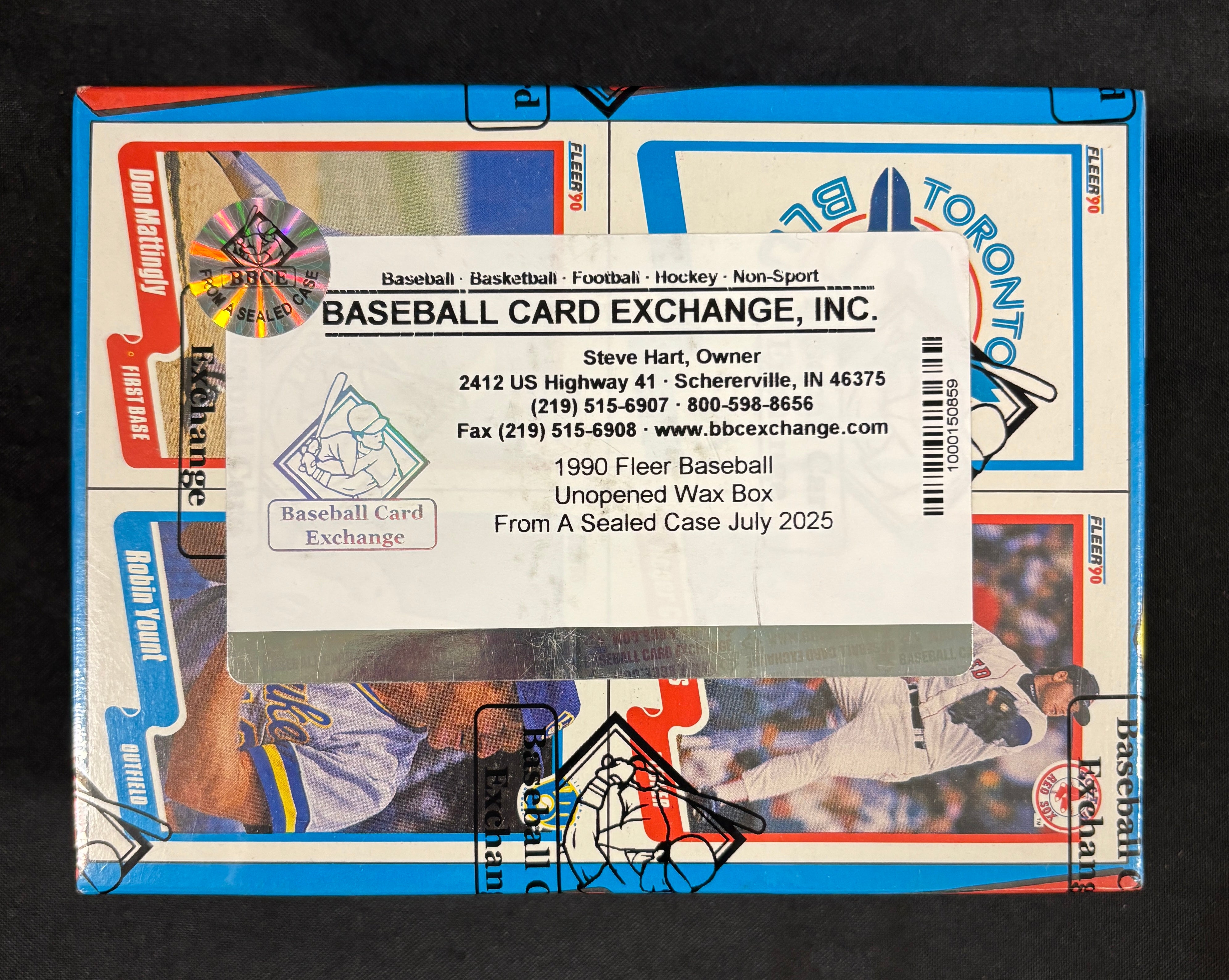 1990 Fleer Baseball Wax Box BBCE Wrapped/Sealed FASC