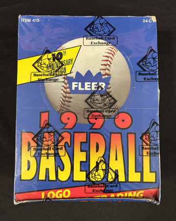 1990 Fleer Baseball Rack Box BBCE Wrapped/Sealed