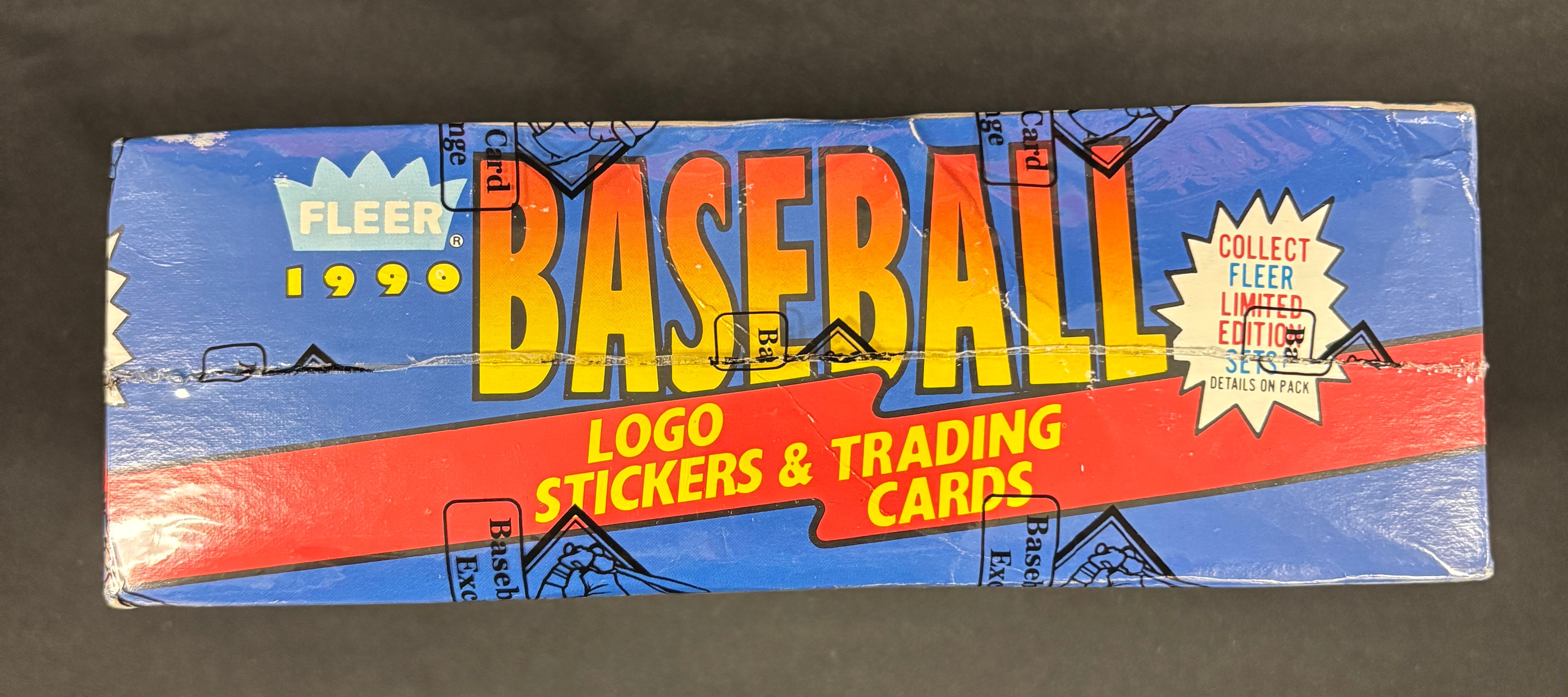 1990 Fleer Baseball Rack Box BBCE Wrapped/Sealed