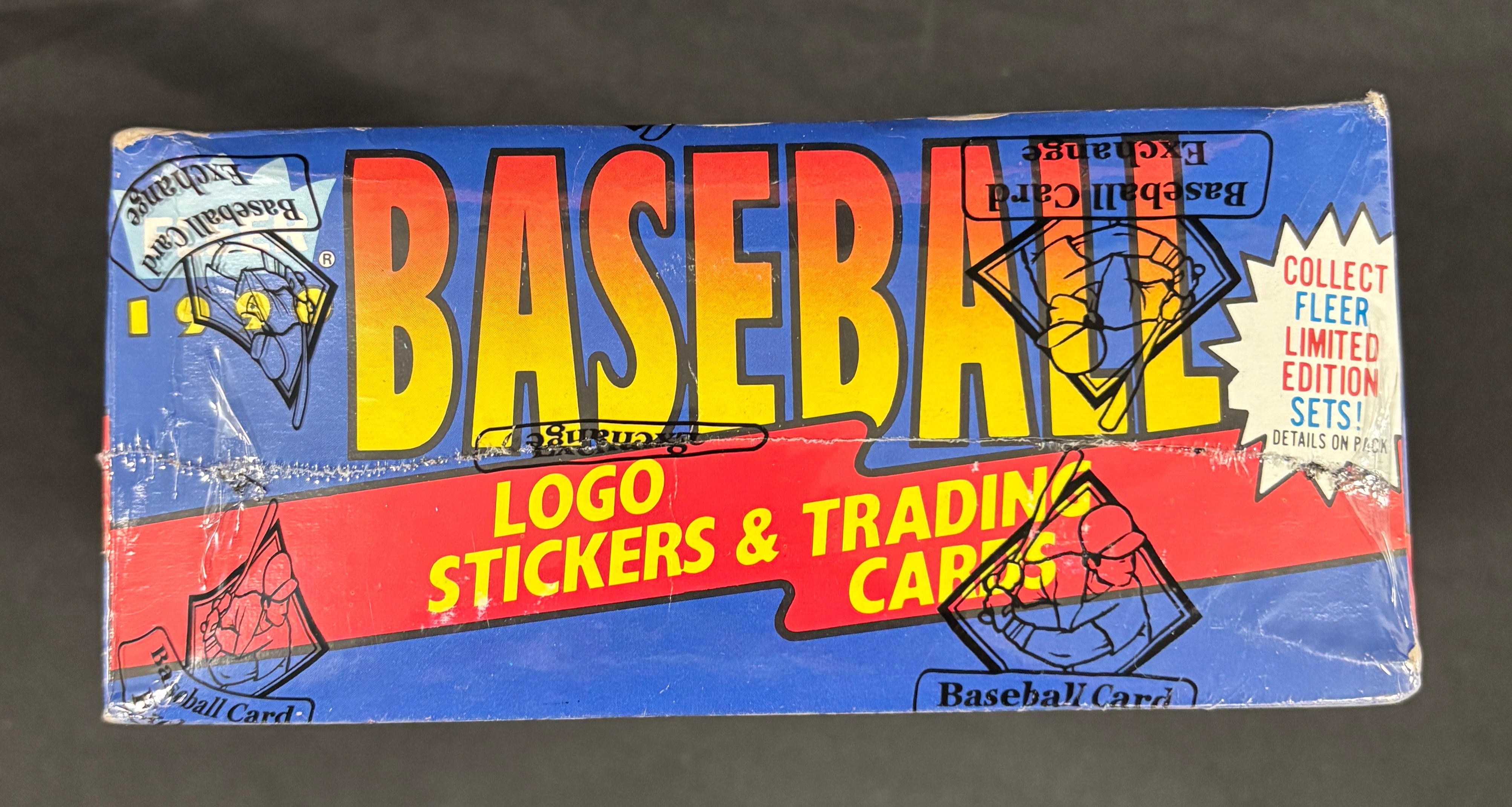 1990 Fleer Baseball Rack Box BBCE Wrapped/Sealed