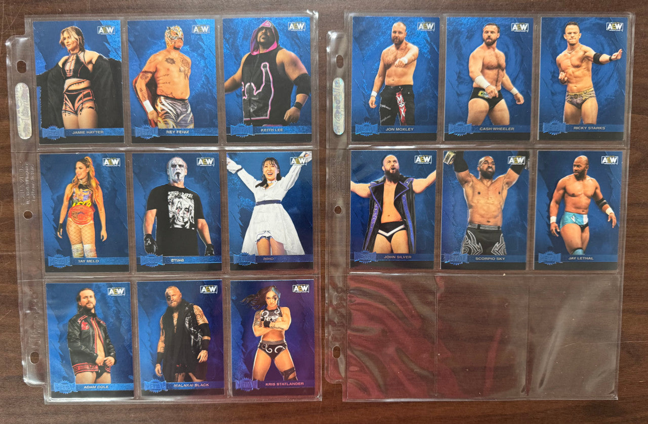 2022 SkyBox AEW Metal Universe Complete Card Set With SP High Numbers (150) NM