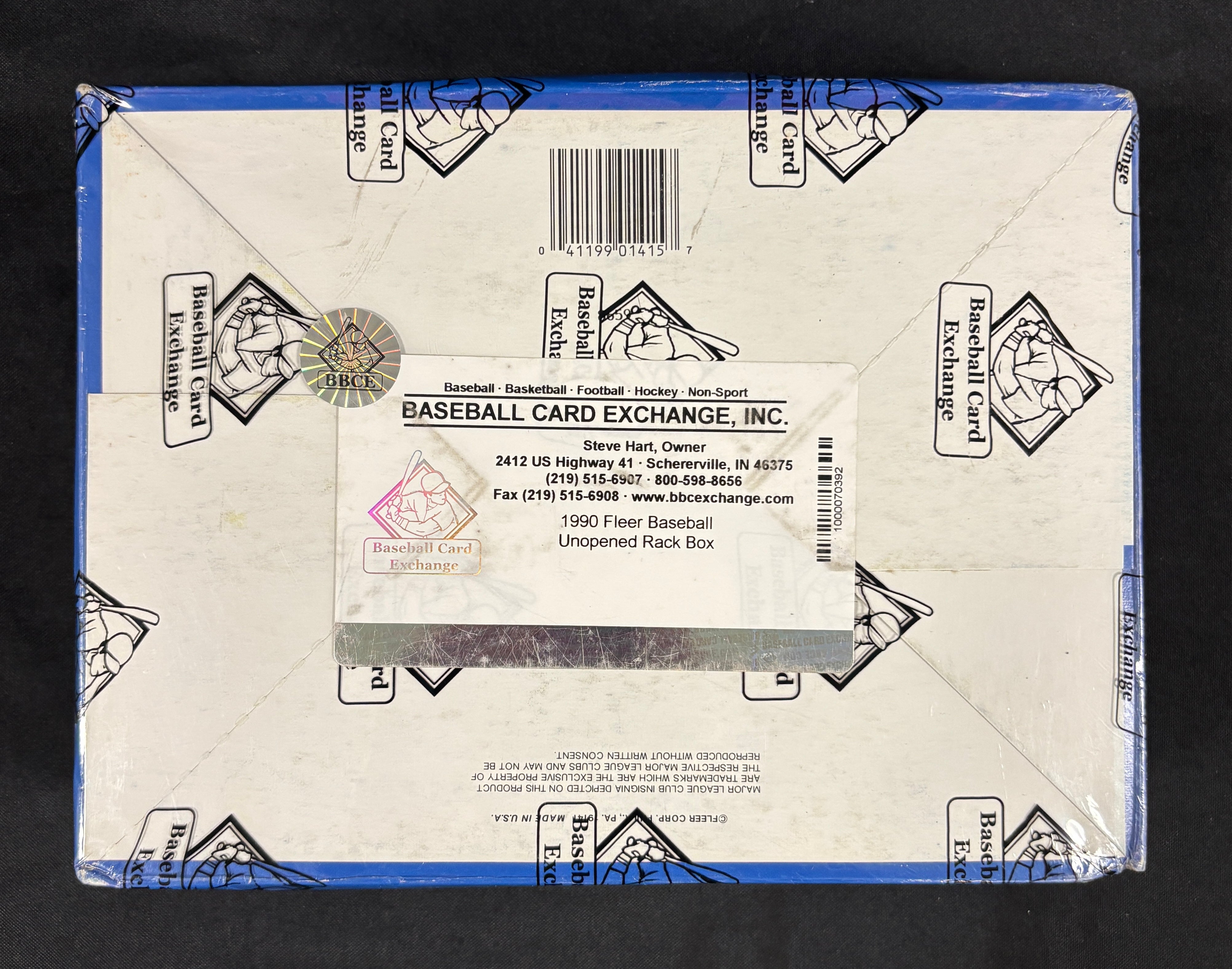 1990 Fleer Baseball Rack Box BBCE Wrapped/Sealed