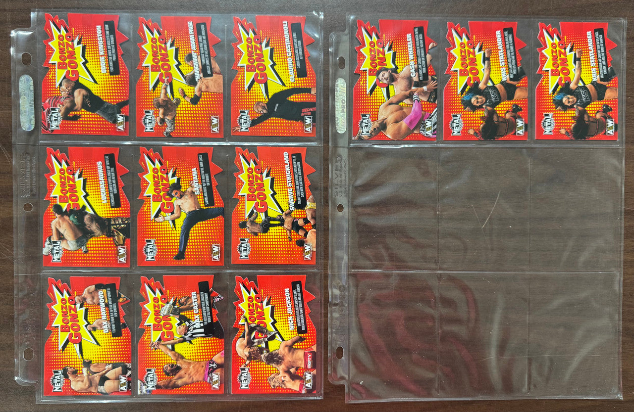 2022 SkyBox AEW Metal Universe Complete Bonzo Gonzo Insert Card Set (30) NM