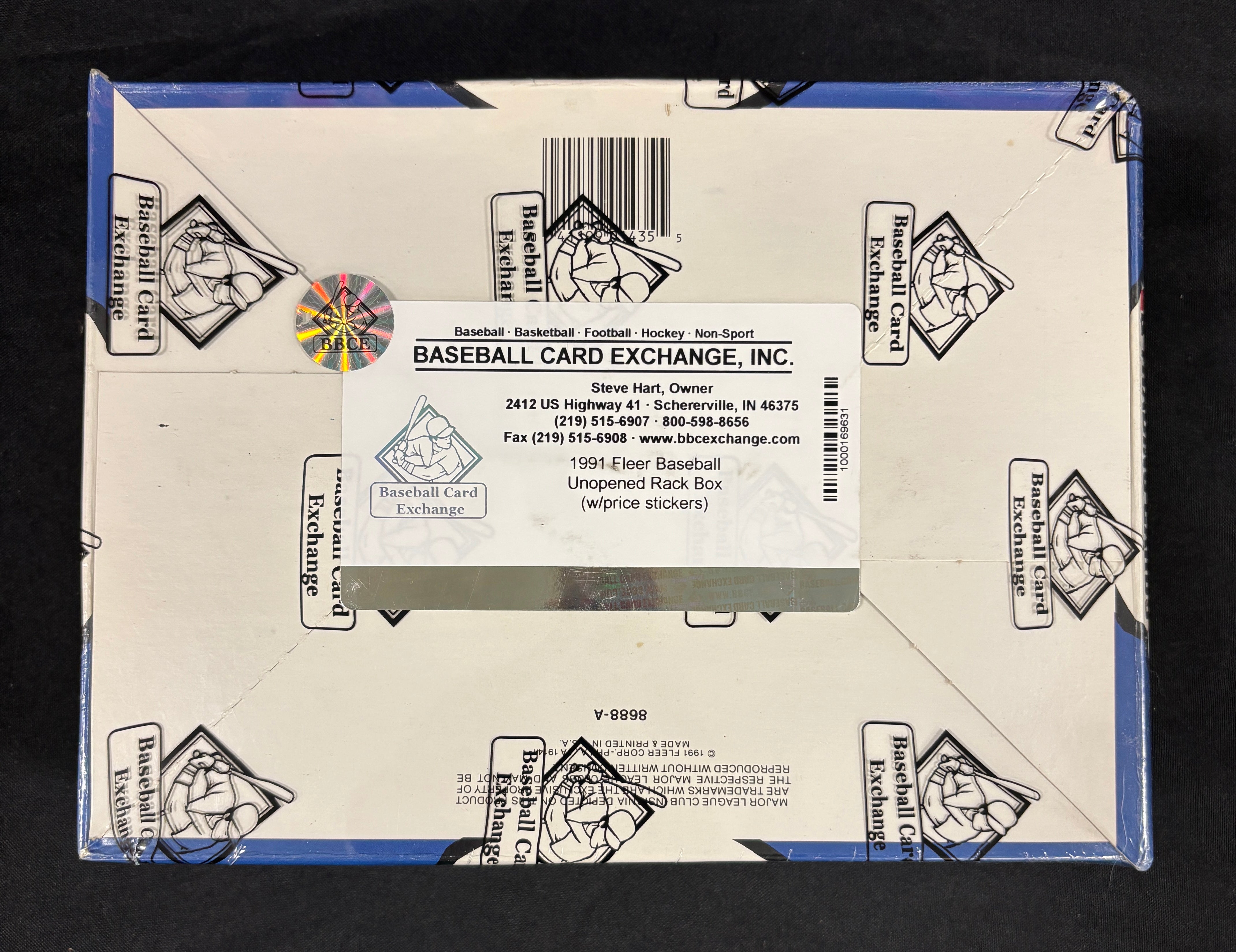 1991 Fleer Baseball Rack Box BBCE Wrapped/Sealed