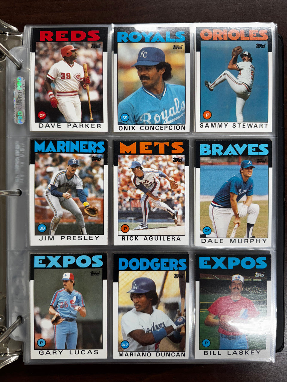 1986 Topps Baseball Complete Set (792) NM Dykstra Fielder RC
