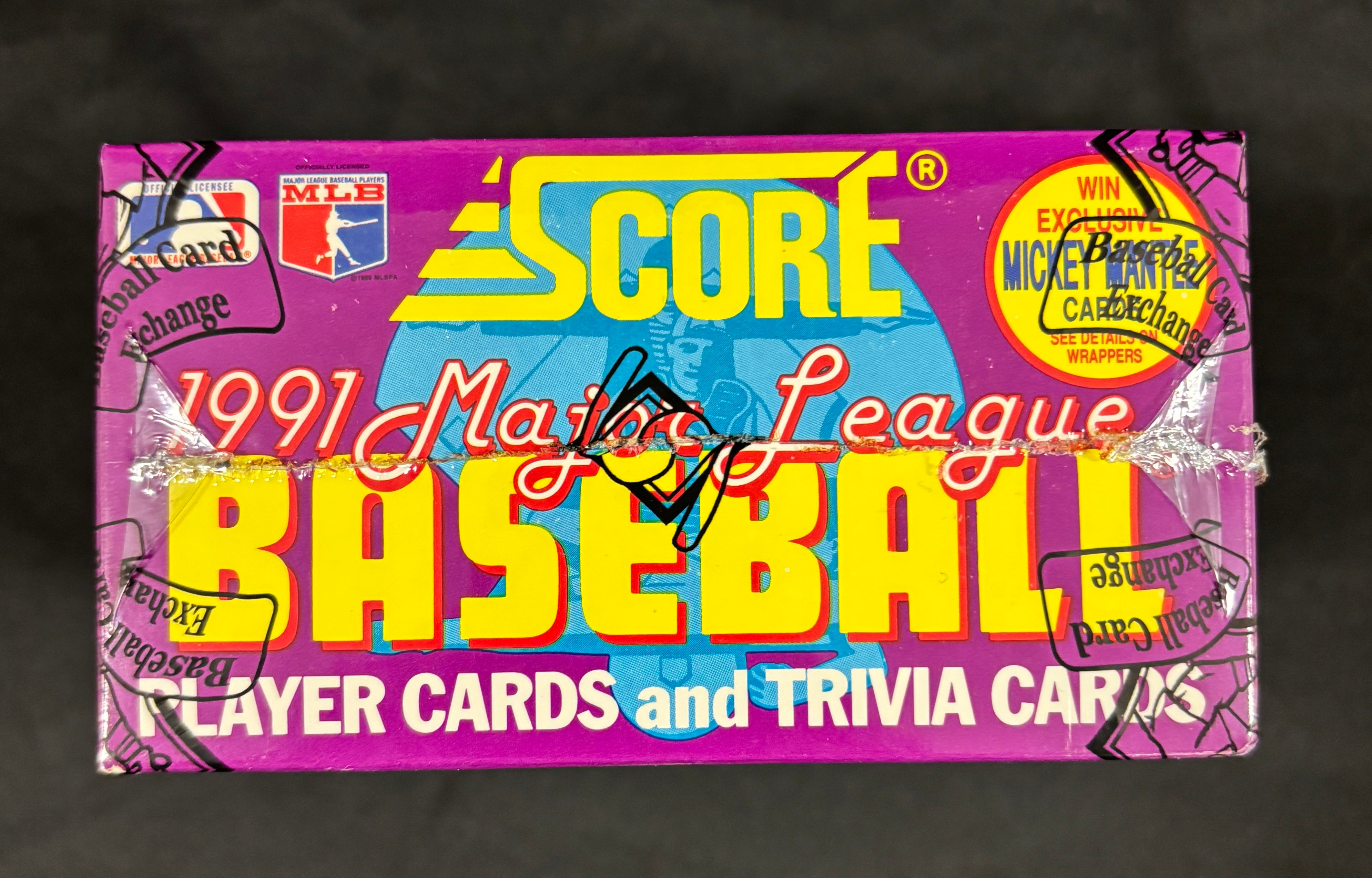 1991 Score Series Two Baseball Box BBCE Wrapped/Sealed FASC