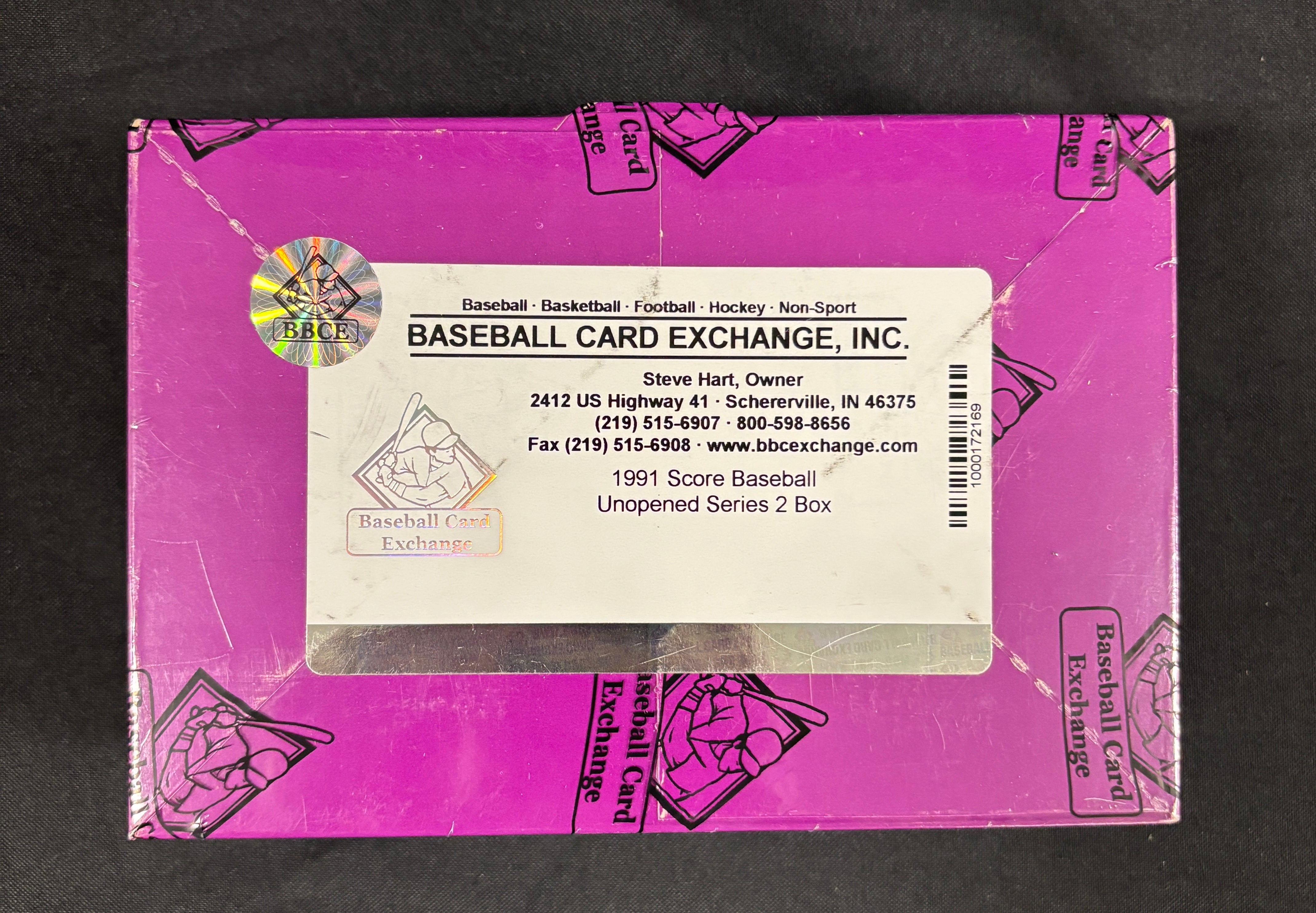 1991 Score Series Two Baseball Box BBCE Wrapped/Sealed
