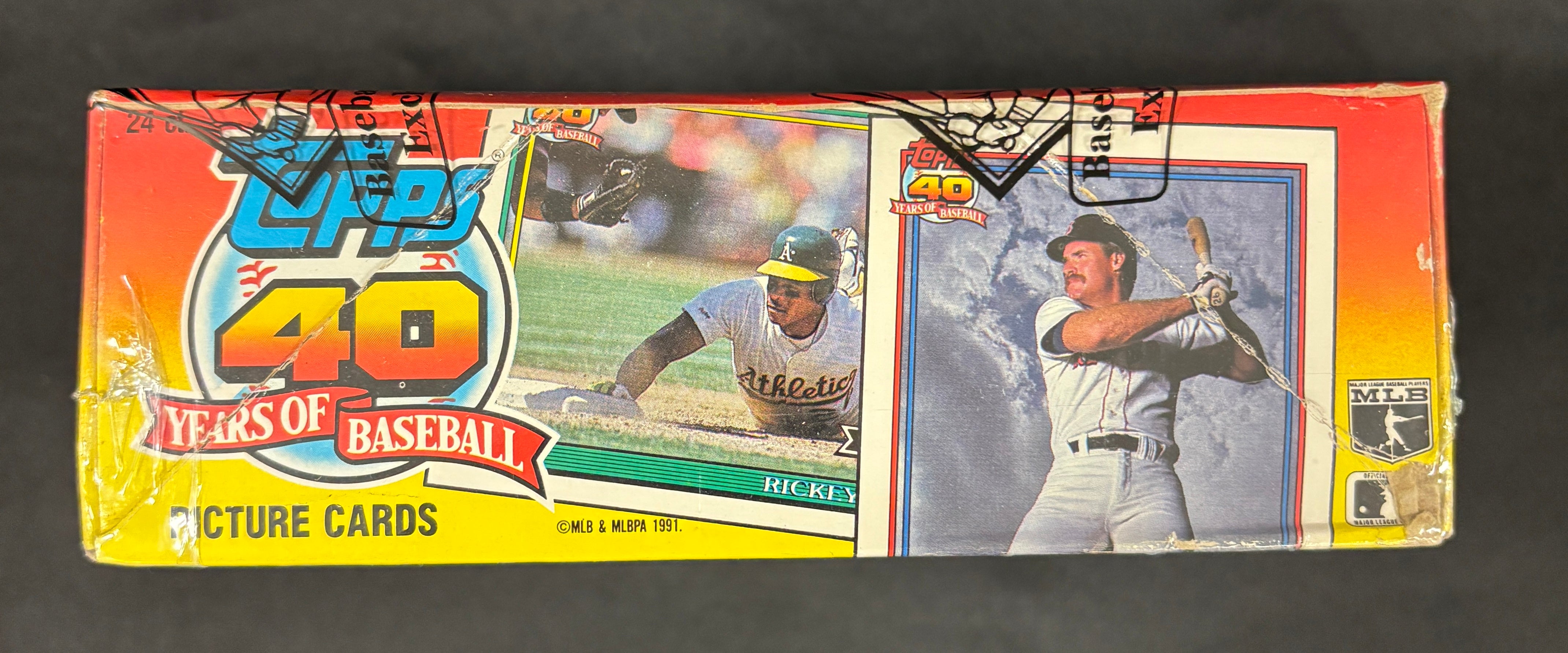 1991 Topps Baseball Cello Box BBCE Wrapped/Sealed