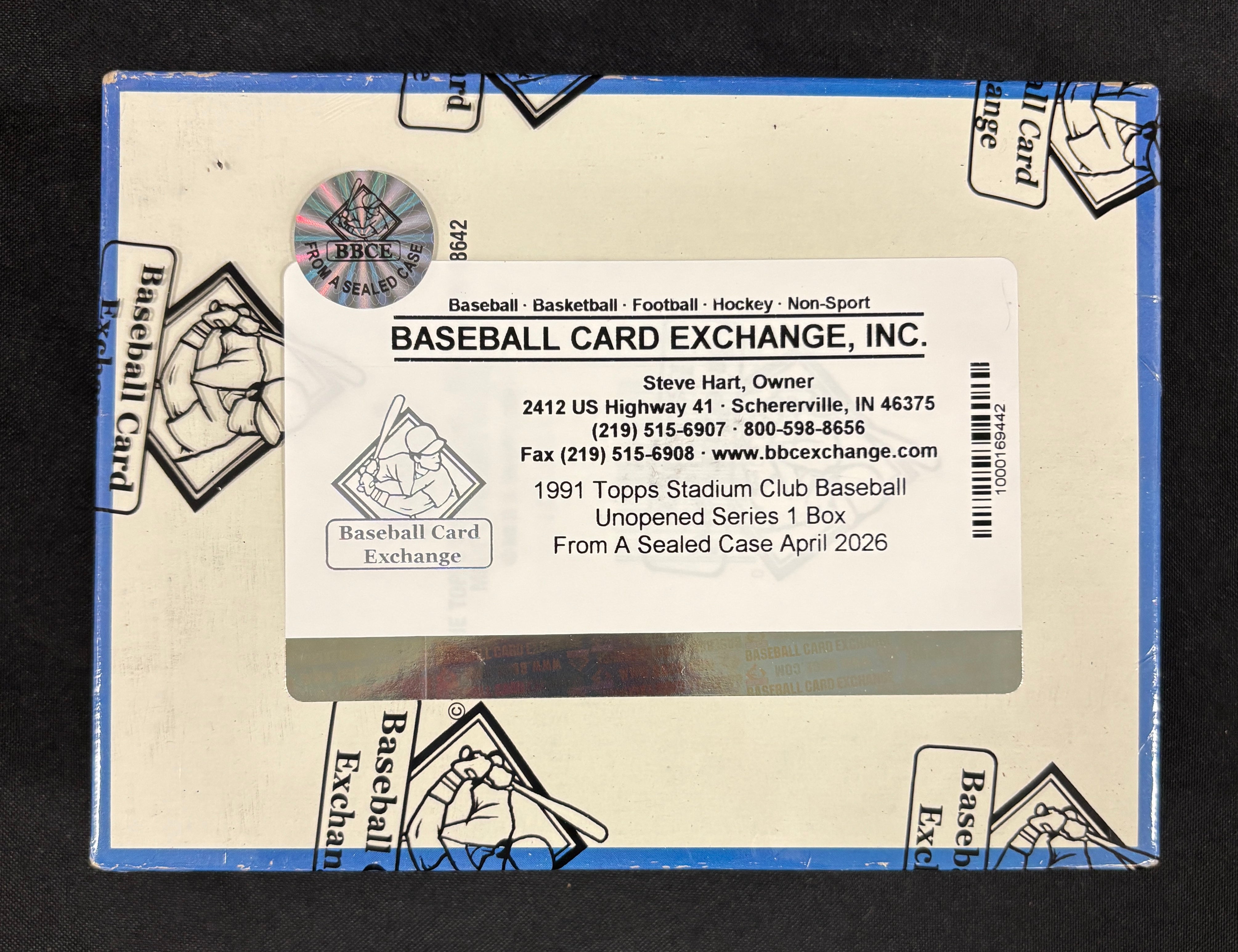 1991 Topps Stadium Club Series One Baseball Box BBCE Wrapped/Sealed FASC