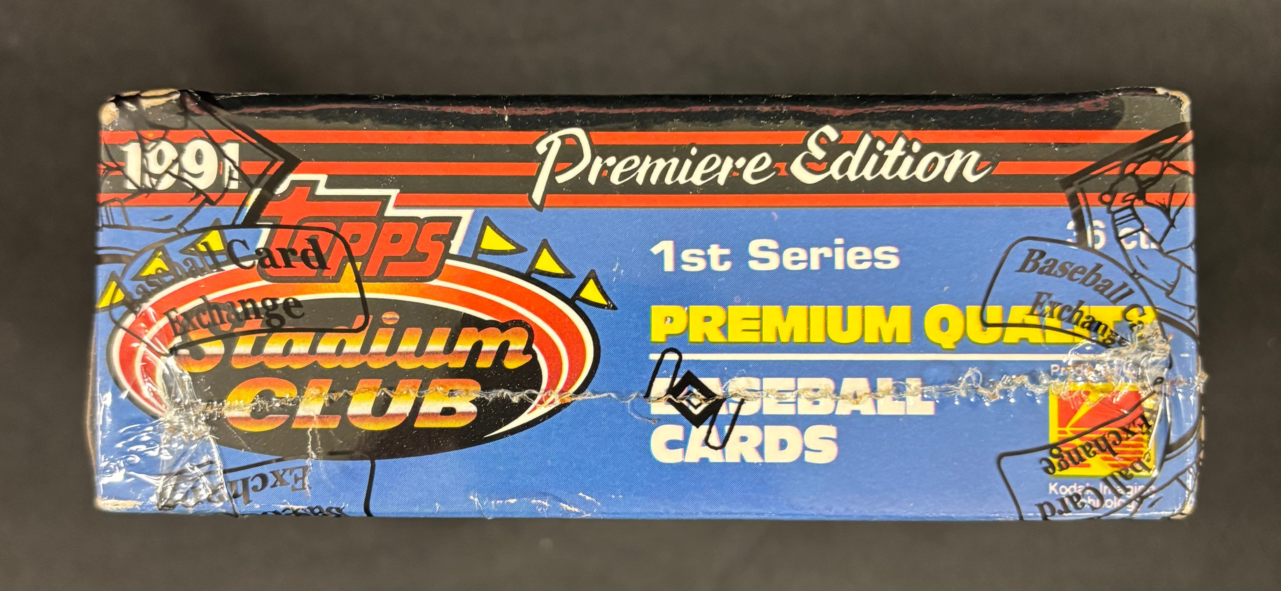 1991 Topps Stadium Club Series One Baseball Box BBCE Wrapped/Sealed