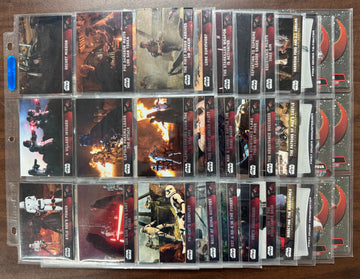 2016 Topps Chrome Star Wars The Force Awakens Complete Set (100) W/ Inserts