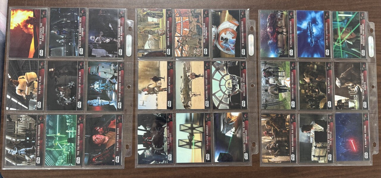 2016 Topps Chrome Star Wars The Force Awakens Complete Set (100) W/ Inserts