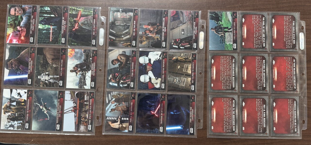 2016 Topps Chrome Star Wars The Force Awakens Complete Set (100) W/ Inserts
