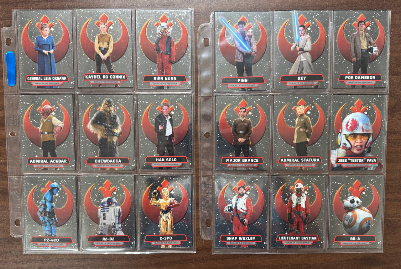 2016 Topps Chrome Star Wars The Force Awakens Complete Set (100) W/ Inserts