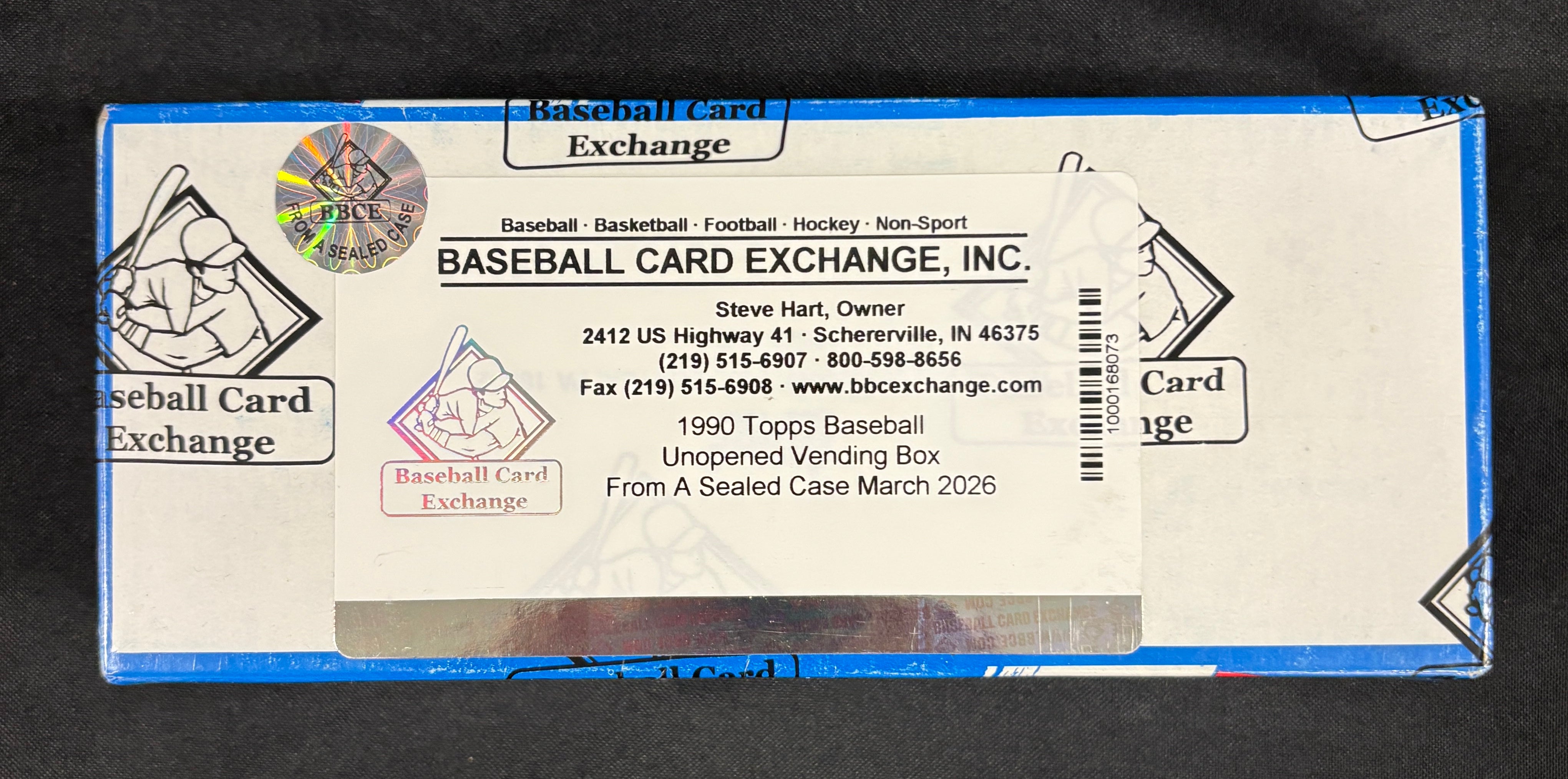 1990 Topps Baseball Vending Box BBCE Wrapped/Sealed FASC