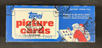 1991 Topps Baseball Vending Box BBCE Wrapped/Sealed FASC