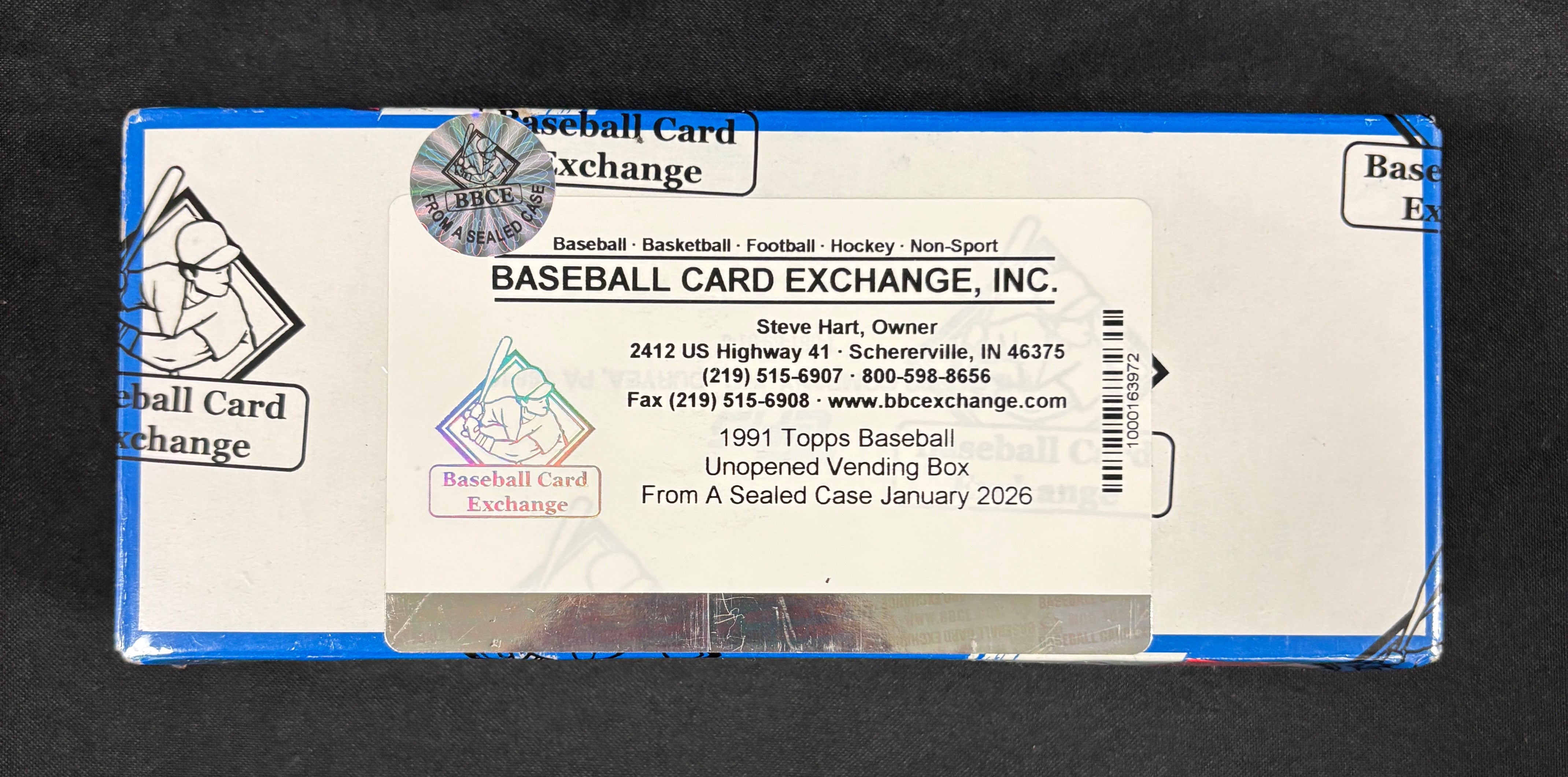 1991 Topps Baseball Vending Box BBCE Wrapped/Sealed FASC