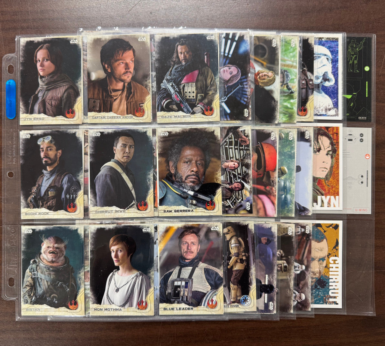 2016 Topps Star Wars Rogue One Series 1 Complete Set (90) W/ Inserts