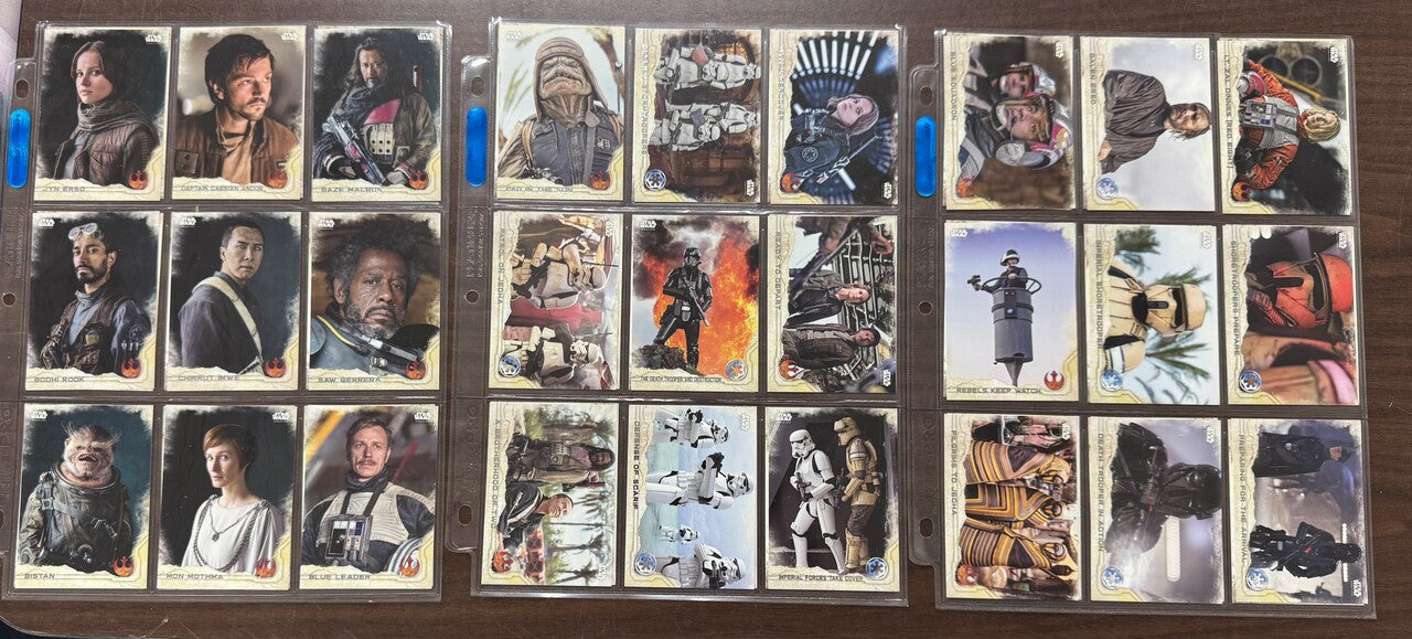 2016 Topps Star Wars Rogue One Series 1 Complete Set (90) W/ Inserts