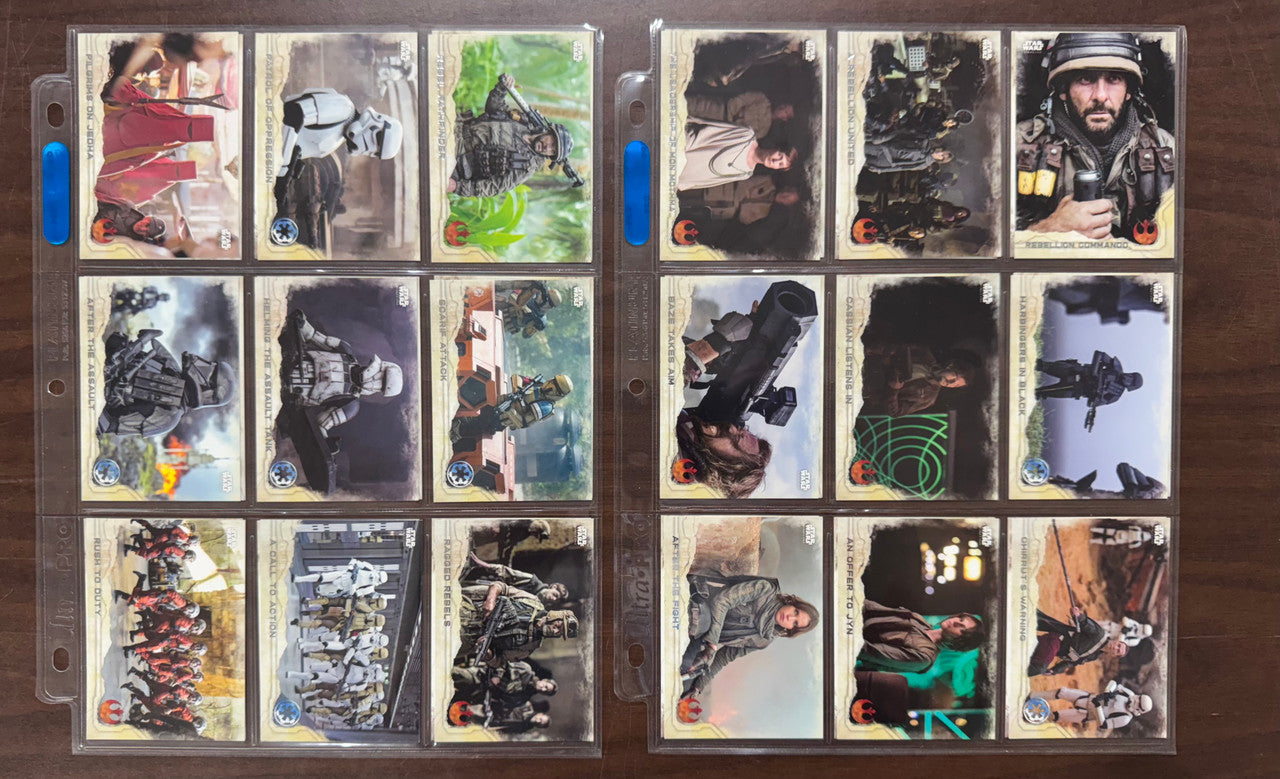 2016 Topps Star Wars Rogue One Series 1 Complete Set (90) W/ Inserts