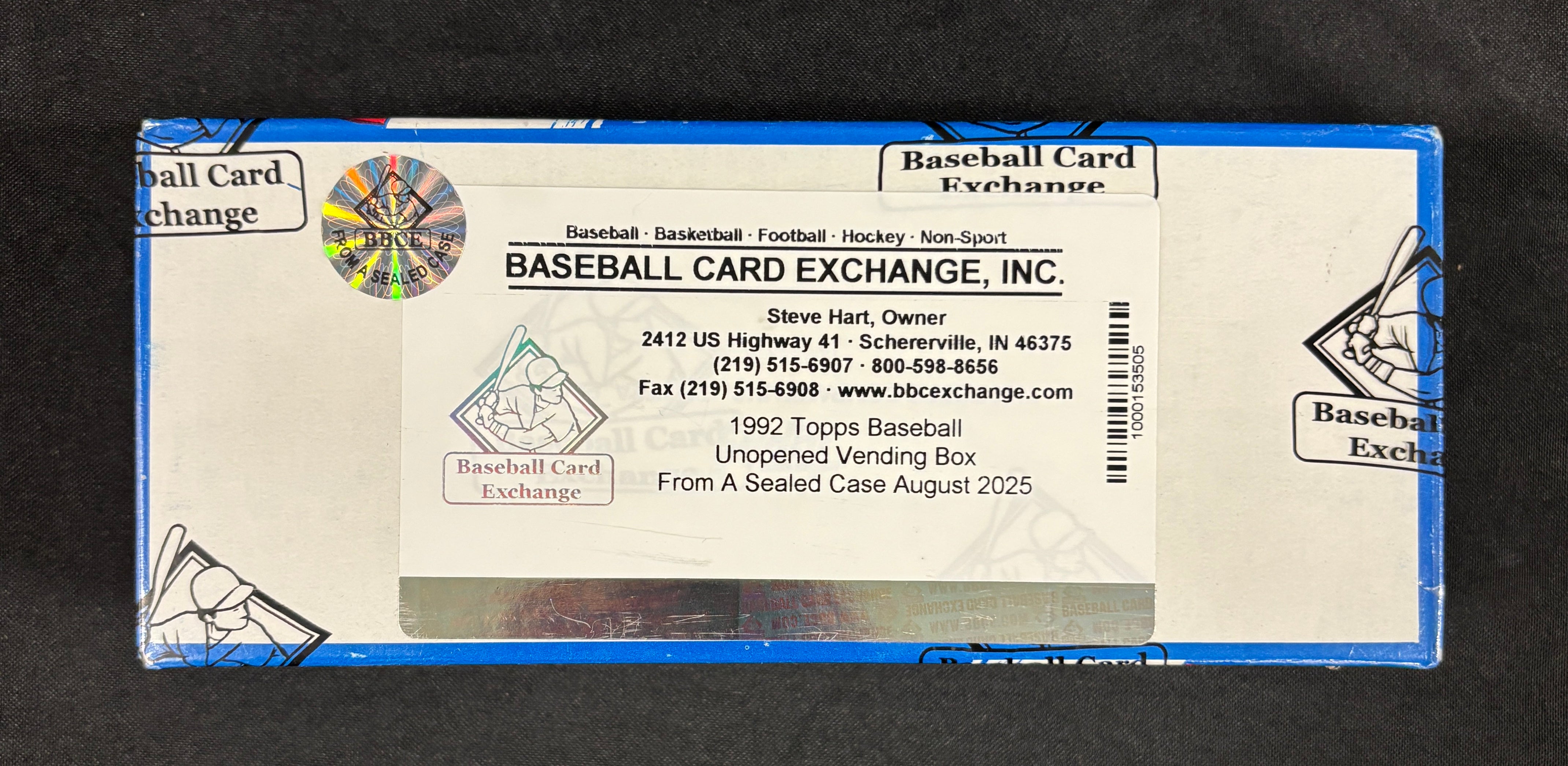1992 Topps Baseball Vending Box BBCE Wrapped/Sealed FASC