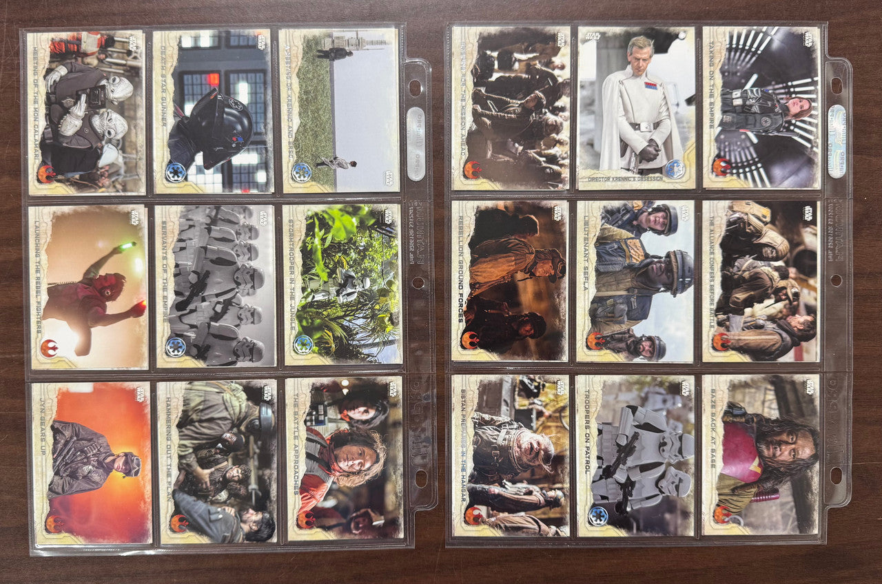 2016 Topps Star Wars Rogue One Series 1 Complete Set (90) W/ Inserts