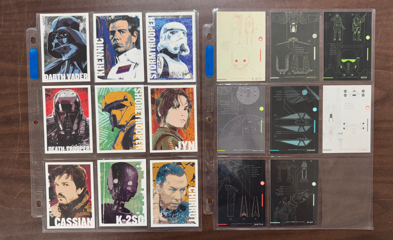 2016 Topps Star Wars Rogue One Series 1 Complete Set (90) W/ Inserts