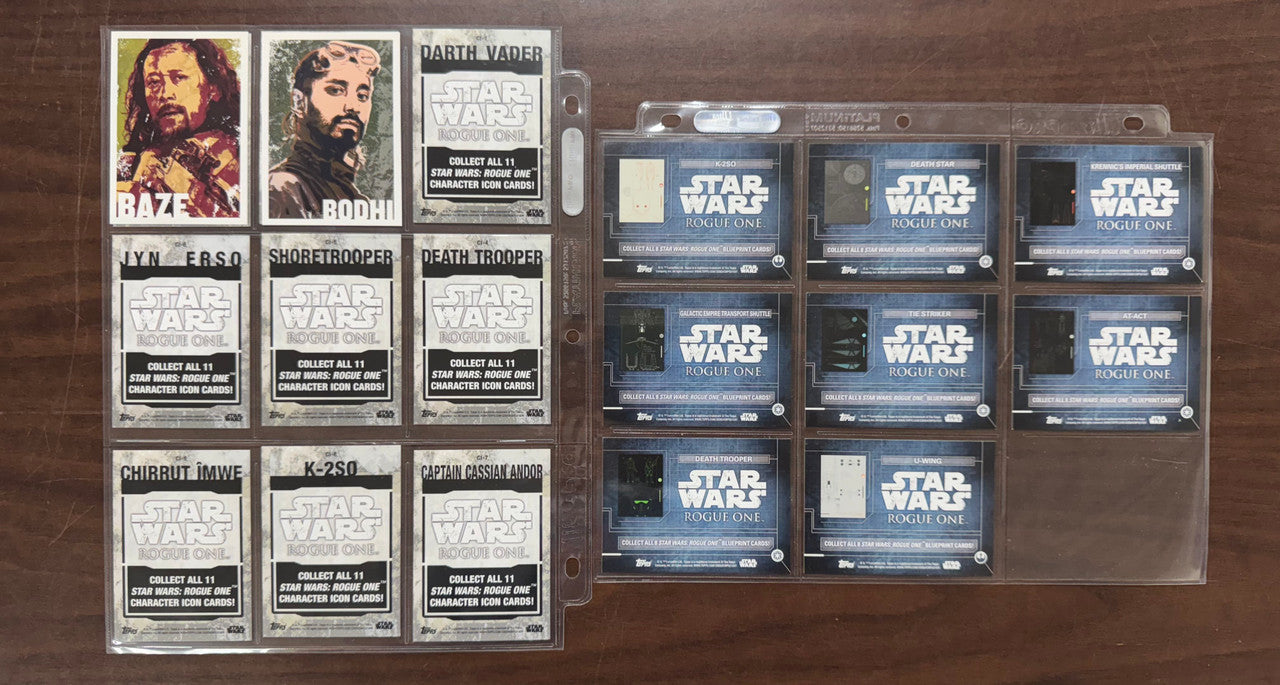 2016 Topps Star Wars Rogue One Series 1 Complete Set (90) W/ Inserts