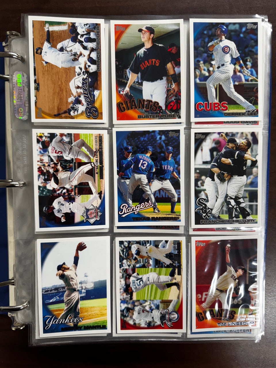 2010 Topps Baseball Complete Set (661) Posey Strasburg RC