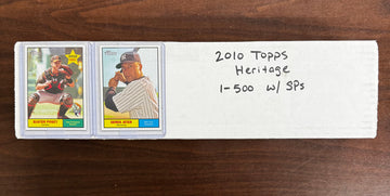 2010 Topps Heritage Baseball Complete Set w/ SPs (500)