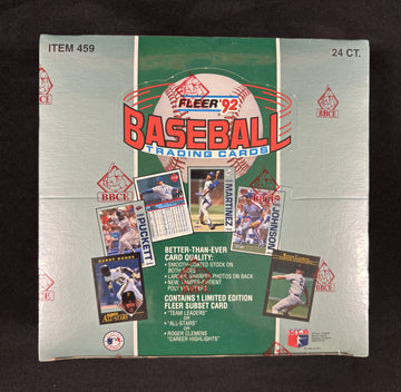 1992 Fleer Baseball Cello Box BBCE Wrapped/Sealed