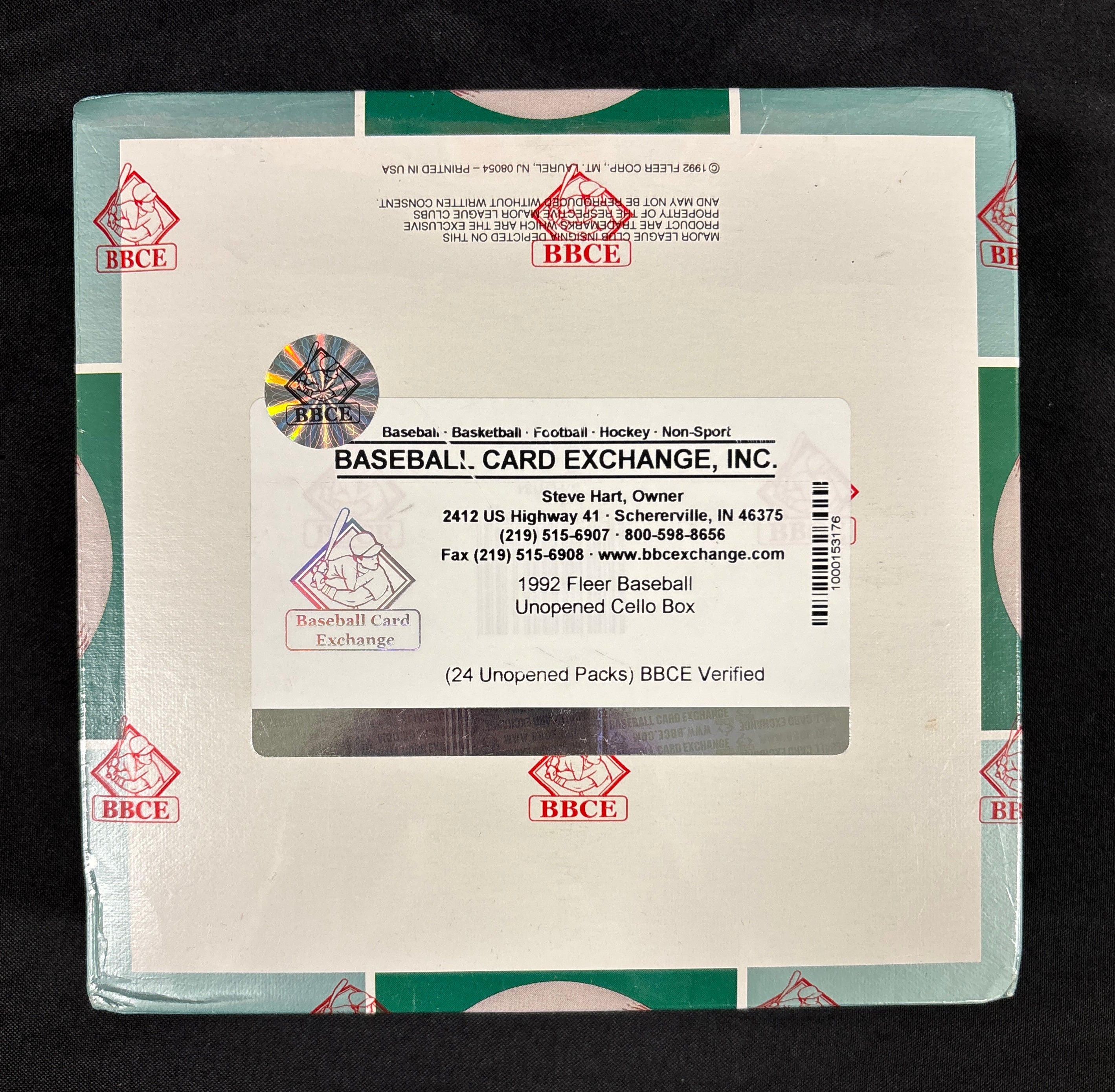 1992 Fleer Baseball Cello Box BBCE Wrapped/Sealed