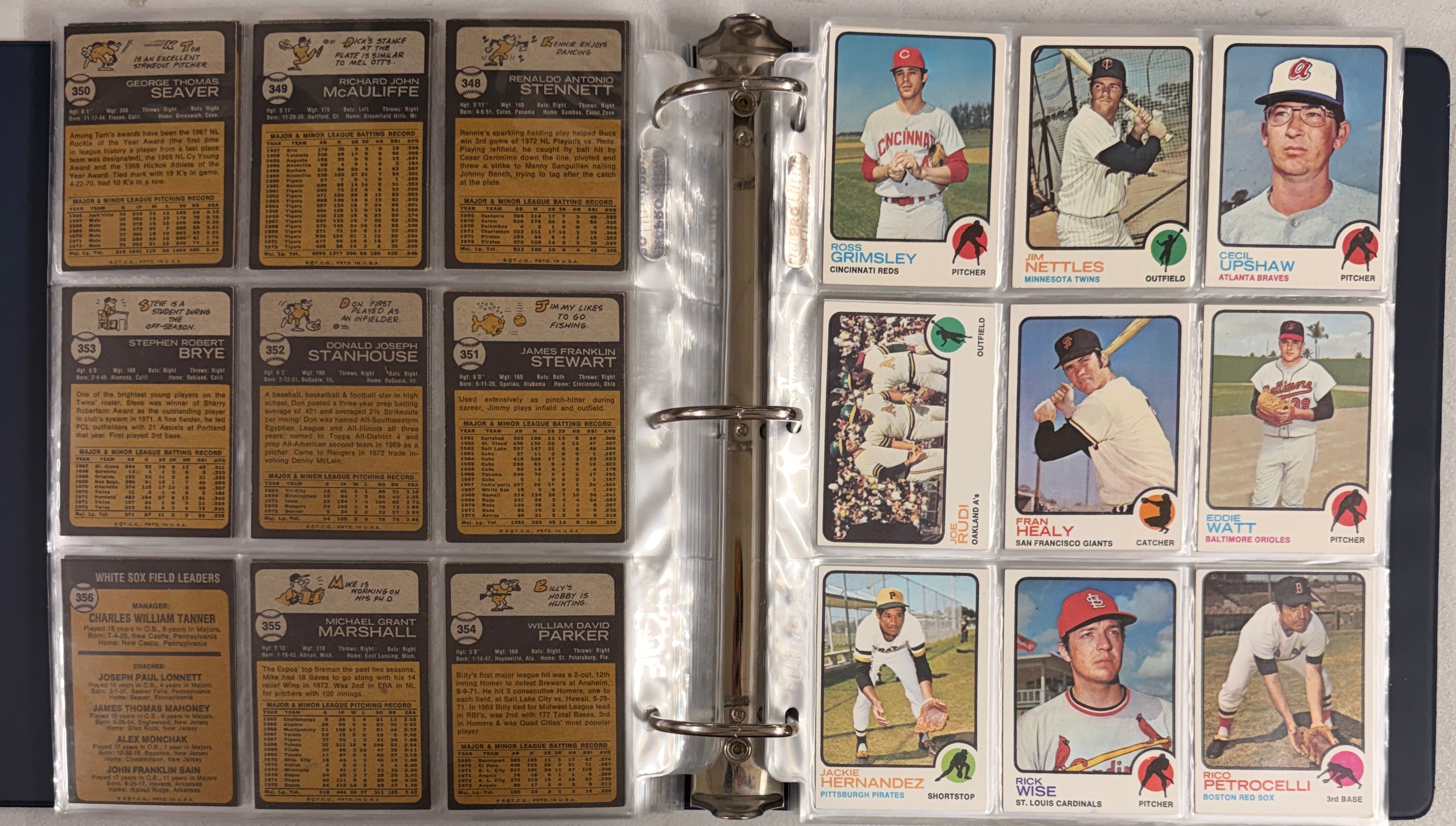 1973 Topps Baseball Complete Set (660) EX/MT-NM/MT incl. Variations + Wrappers