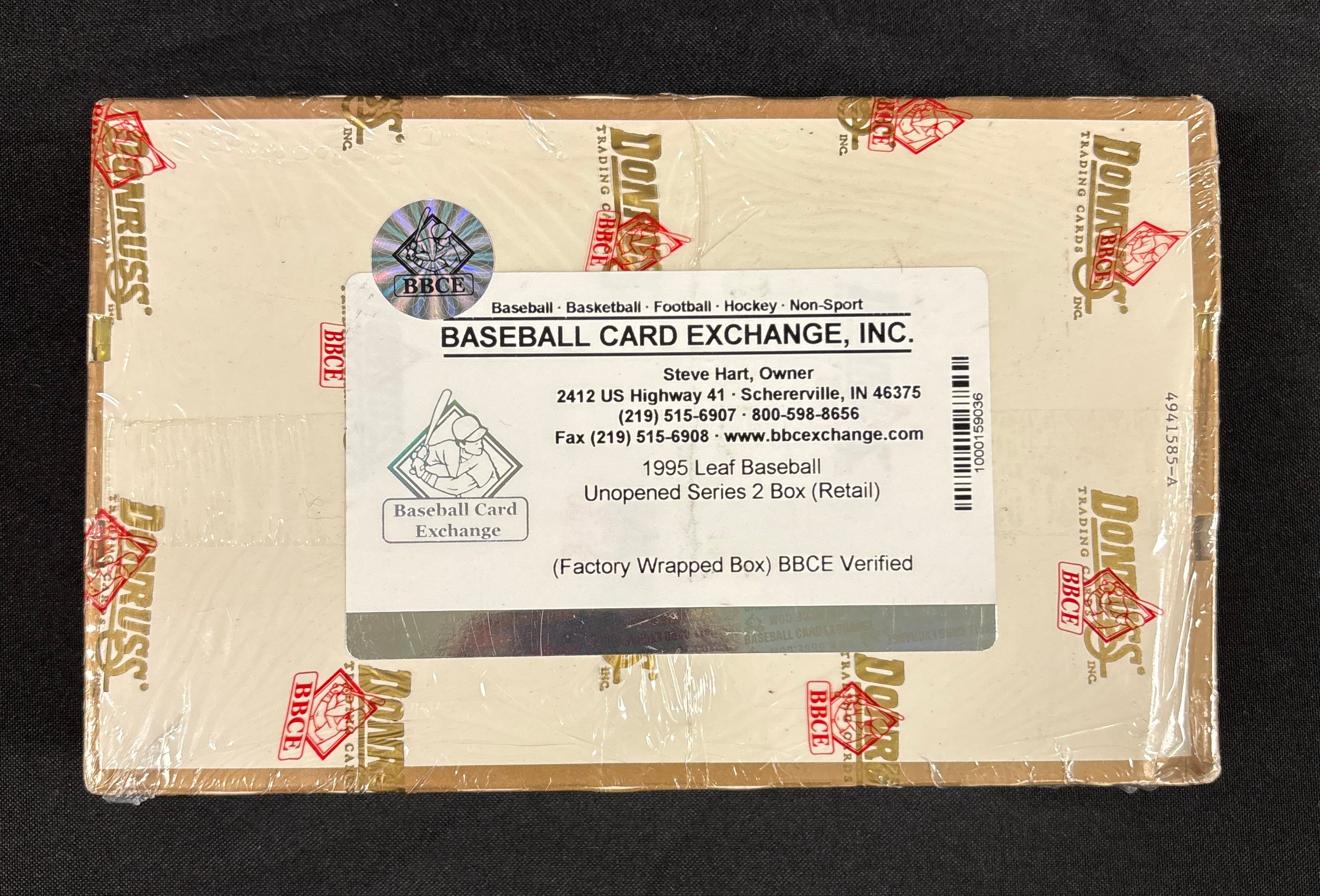 1995 Leaf Series Two Baseball Retail Box Factory Sealed BBCE Wrapped