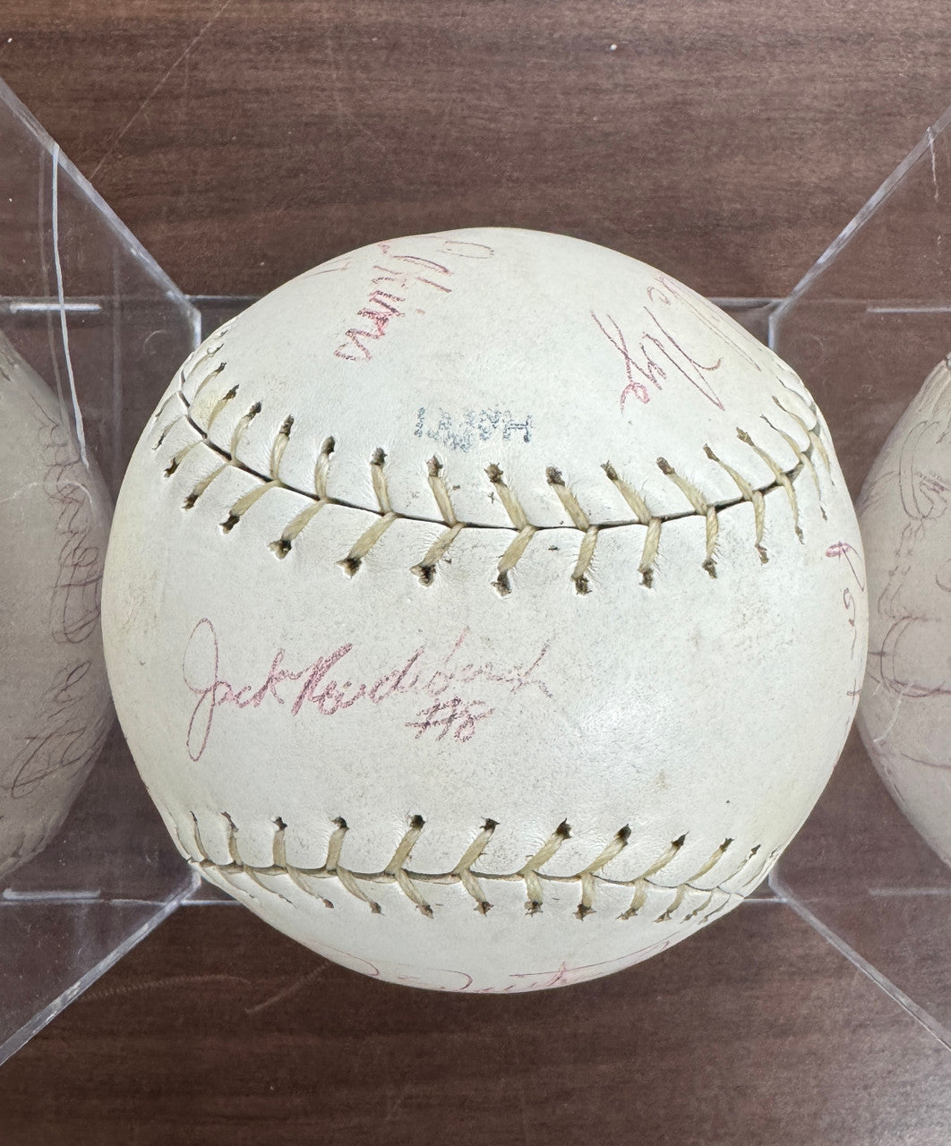 1977 Detroit Caesars Official Signed Autographed Softball - Cash, Northrup JSA