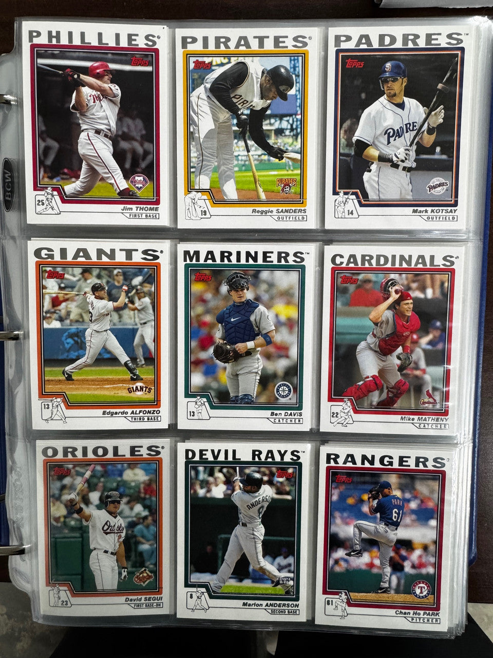 2004 Topps Baseball Complete Set (733) Molina RC