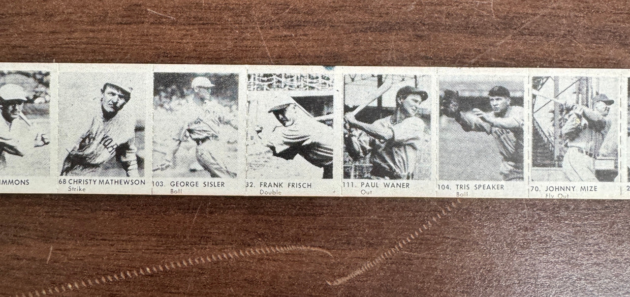 1950 R423 Strip Cobb DiMaggio Feller Sisler Mize Waner Mathewson ++