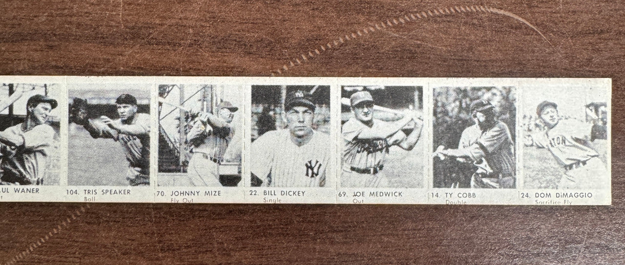 1950 R423 Strip Cobb DiMaggio Feller Sisler Mize Waner Mathewson ++