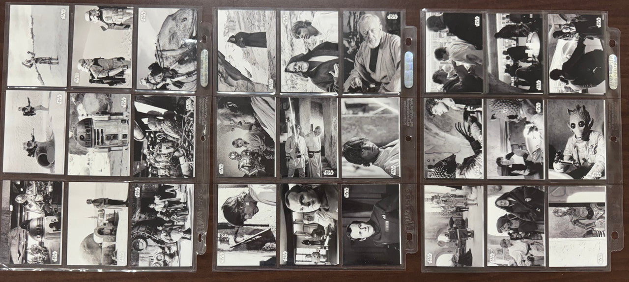 2018 Topps Star Wars A New Hope Black and White Complete Set (140)