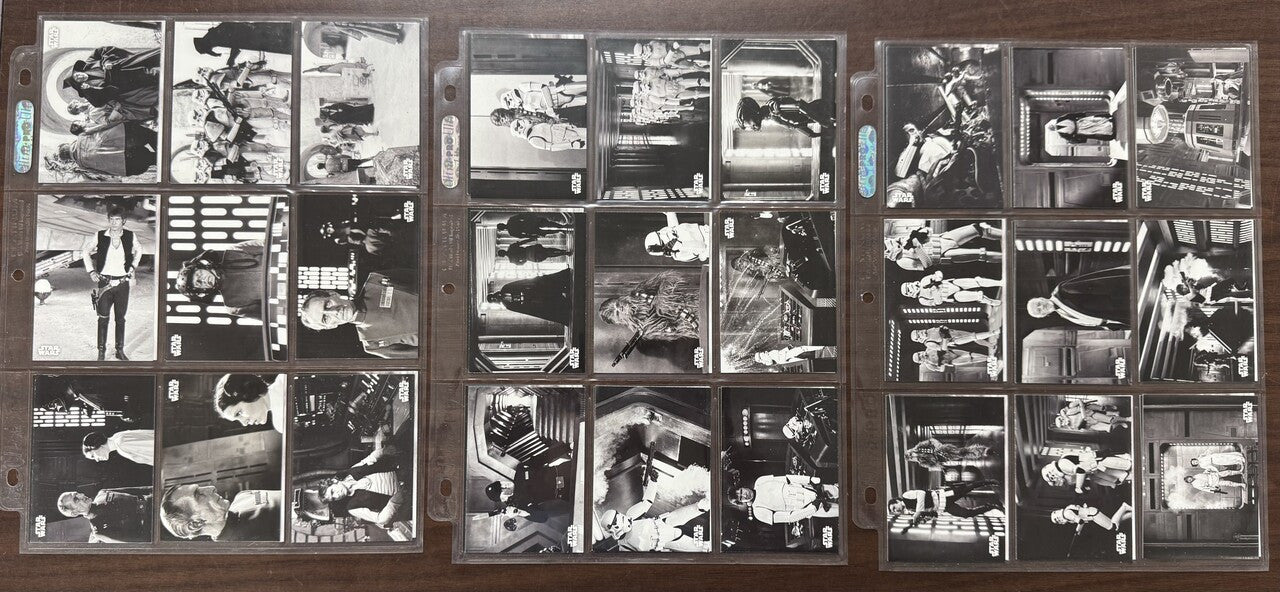 2018 Topps Star Wars A New Hope Black and White Complete Set (140)