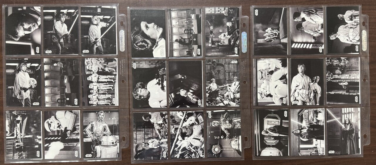 2018 Topps Star Wars A New Hope Black and White Complete Set (140)