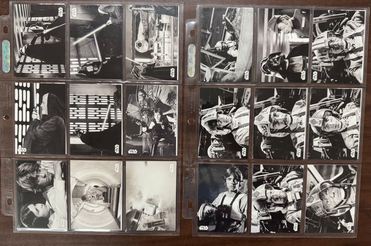2018 Topps Star Wars A New Hope Black and White Complete Set (140)
