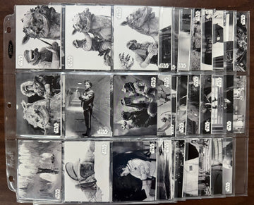2019 Topps Star Wars Empire Strikes Back Black and White Complete Set (150)