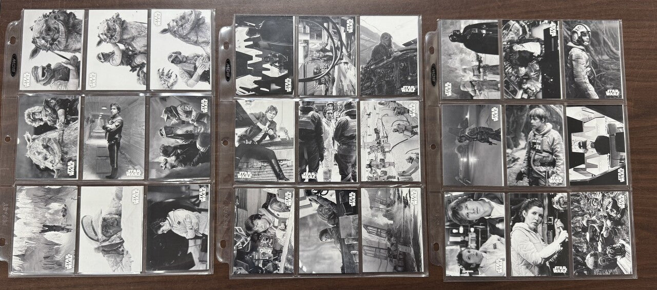 2019 Topps Star Wars Empire Strikes Back Black and White Complete Set (150)