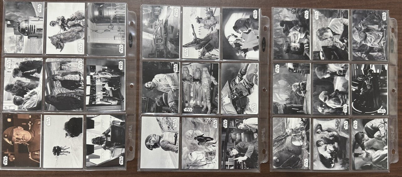2019 Topps Star Wars Empire Strikes Back Black and White Complete Set (150)