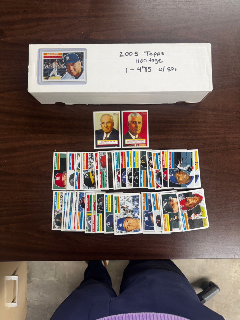 2005 Topps Heritage Baseball Complete Set w/SPs (475)