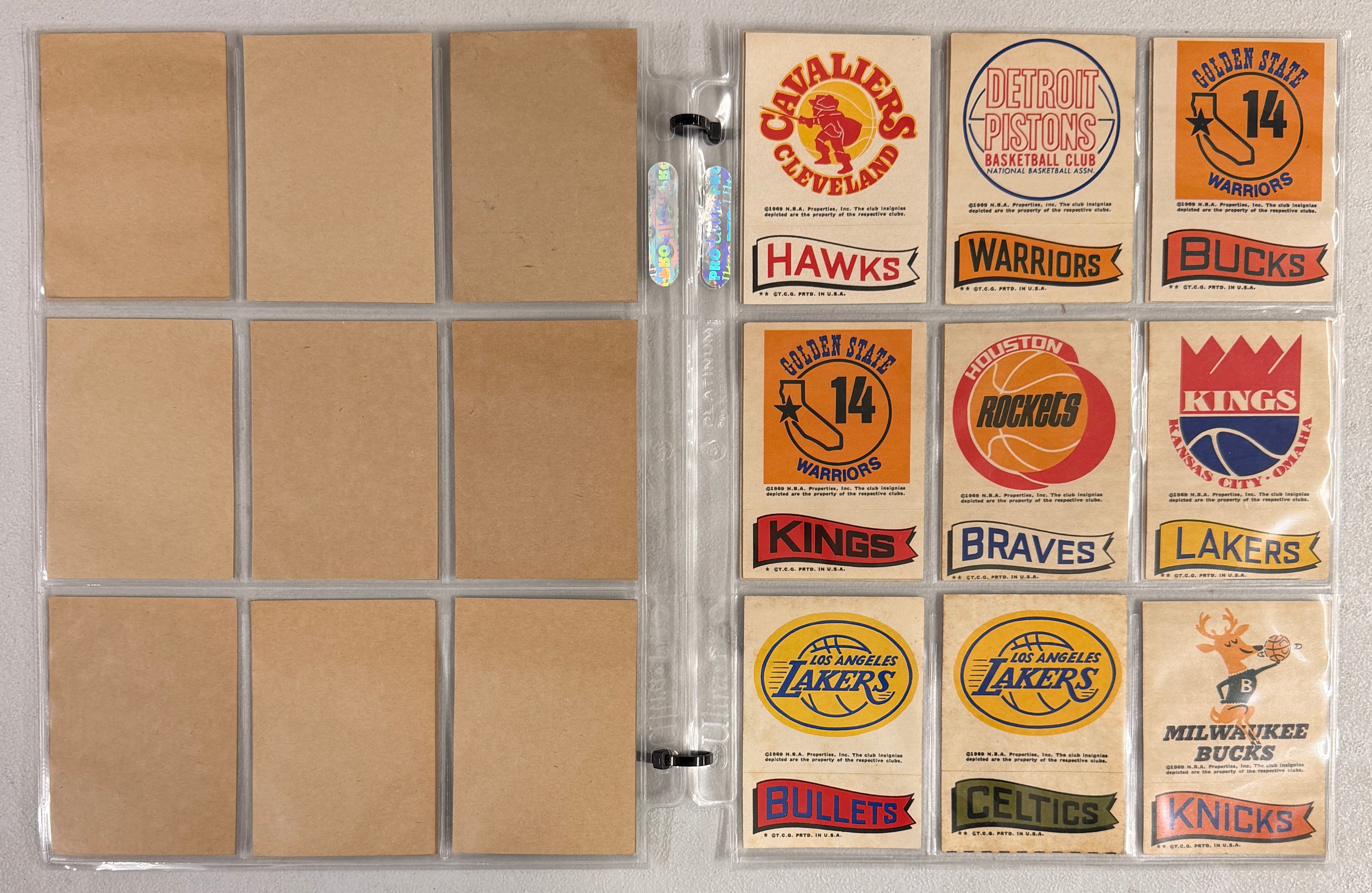 1973/74 Topps Basketball Stickers Complete Set (33) EX