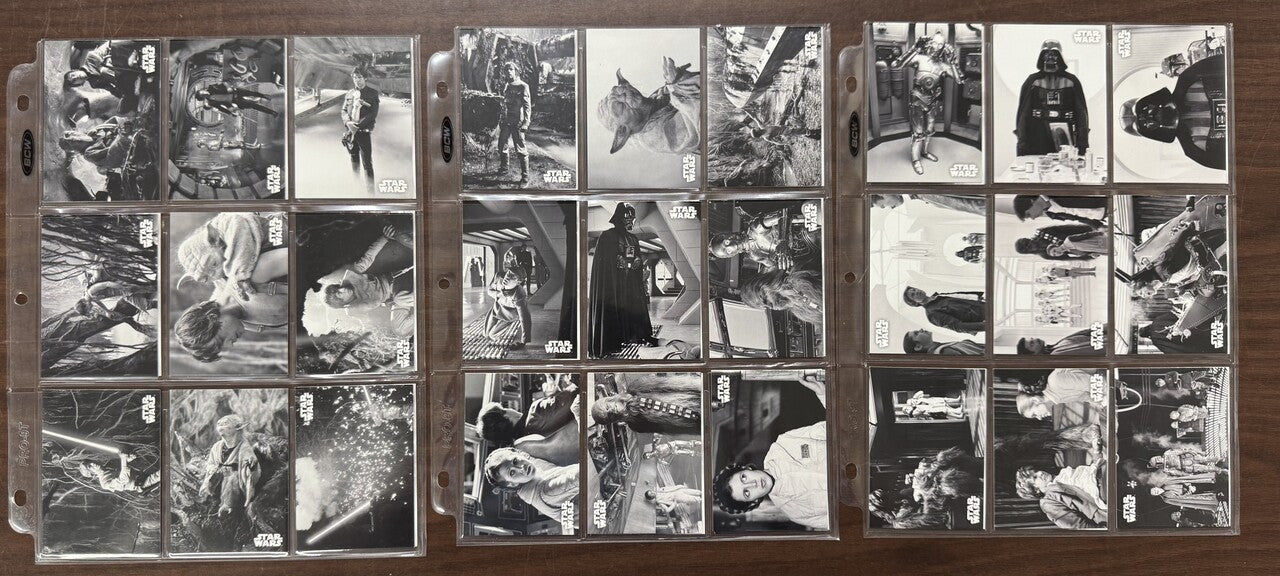 2019 Topps Star Wars Empire Strikes Back Black and White Complete Set (150)