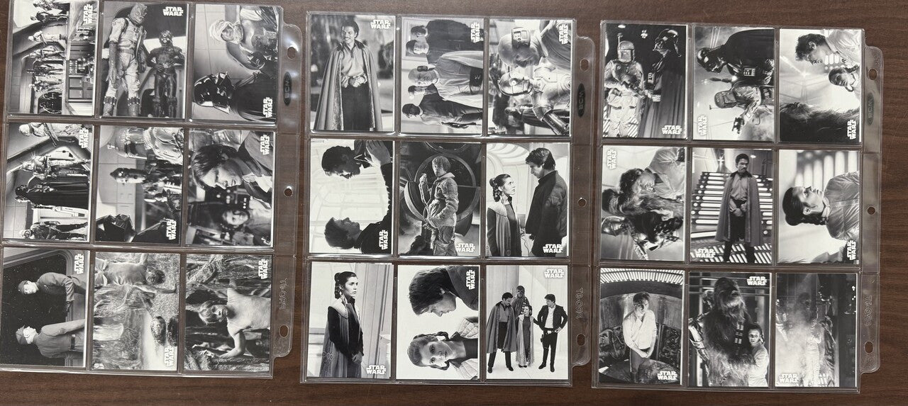 2019 Topps Star Wars Empire Strikes Back Black and White Complete Set (150)