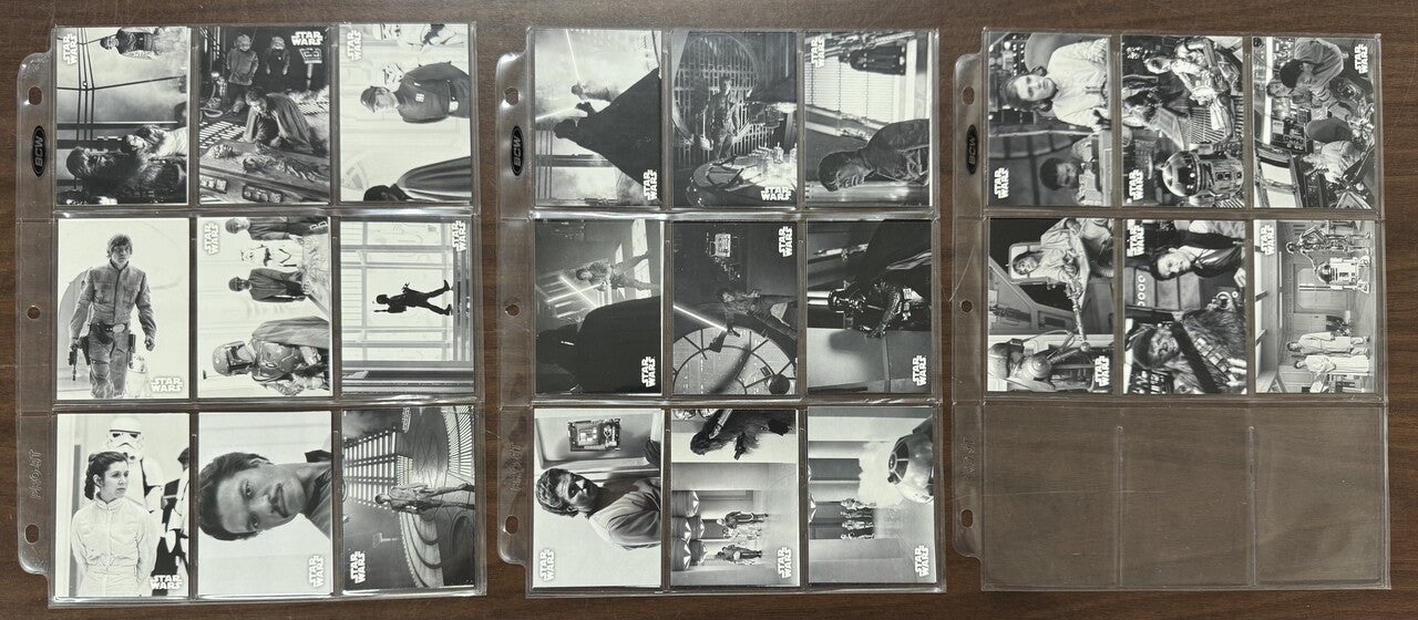 2019 Topps Star Wars Empire Strikes Back Black and White Complete Set (150)